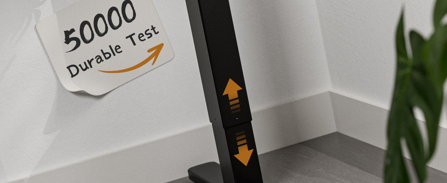 Електричний стіл з регулюванням висоти 120x60 см з функцією пам'яті, для офісу та дому. Білий колір, керування кабелями та гачки.