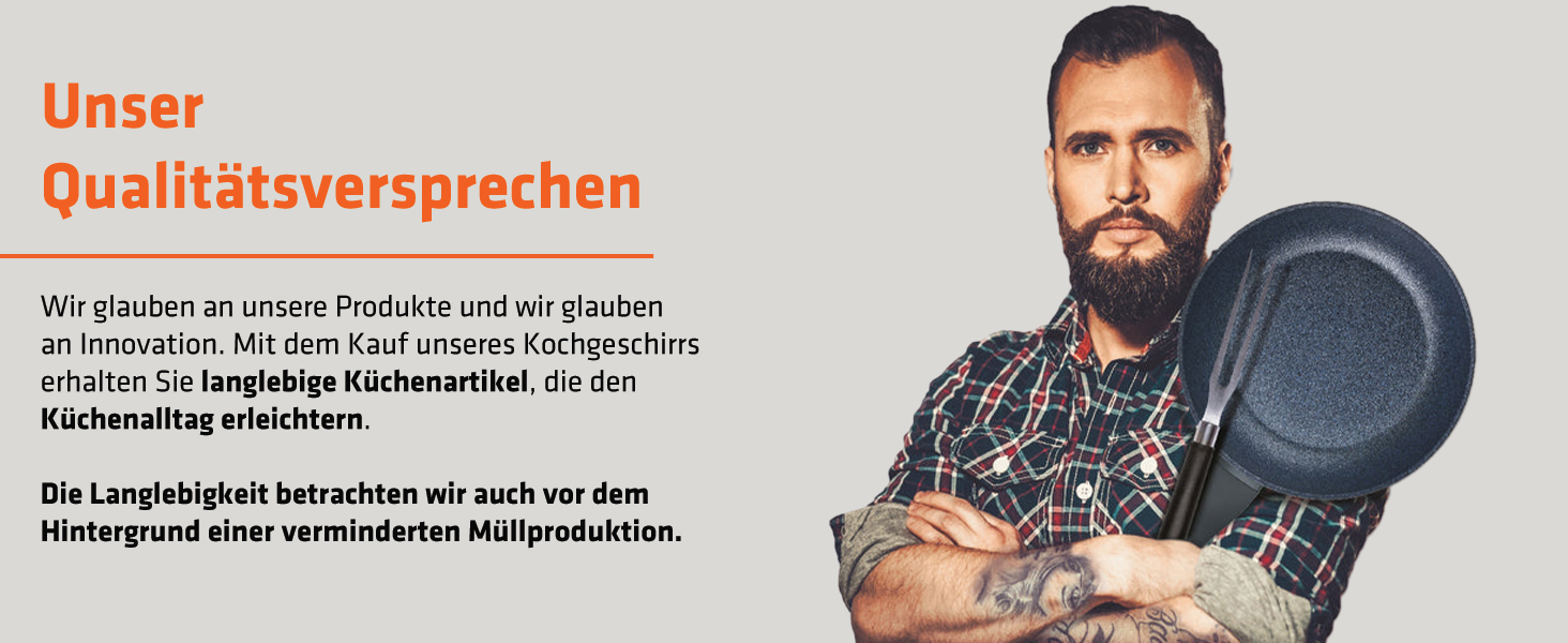Пан з нержавіючої сталі Berndes Napoli 28 см – універсальна, антипригарна, з капсульним дном та кварцовим покриттям