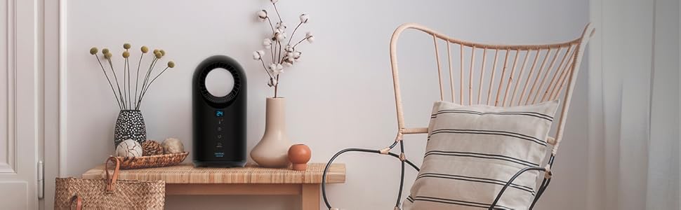 Конвектор Cecotec Warm 8400 Bladeless Connected: WiFi, сенсорне управління, 1500W, чорний