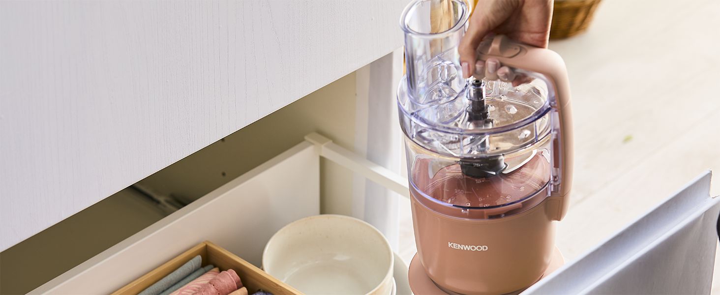 Кухонний комбайн Kenwood MultiPro Go FDP22.130GY: компактний, 650 Вт, 1.3 л, для нарізки, натирання, пюрування та замішування тіста, блакитний (Express Serve)