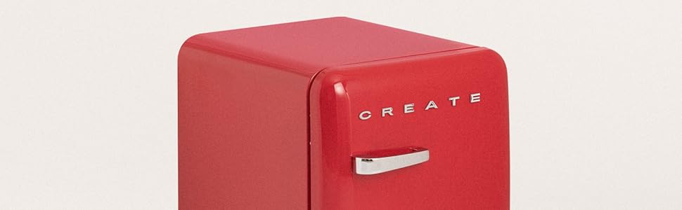 Ретро холодильник 50 л золотий: компактний, енергозберігаючий, 50x44x49,8 см