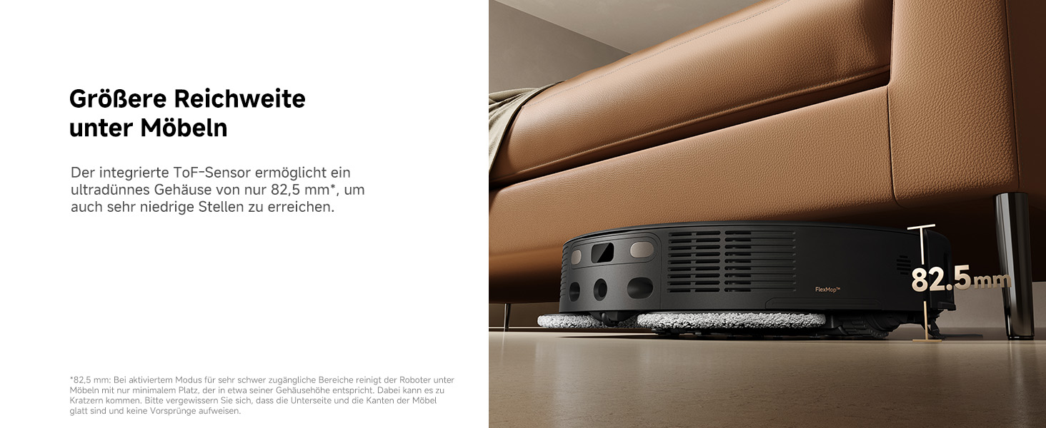 Робот-пилосос Mova P50s Ultra з мокрою прибиранням, 19000 Па, гаряча вода, самоочищення, LDS-навігація, RGB AI, LED-датчики, автоматичне порожнення та заправка