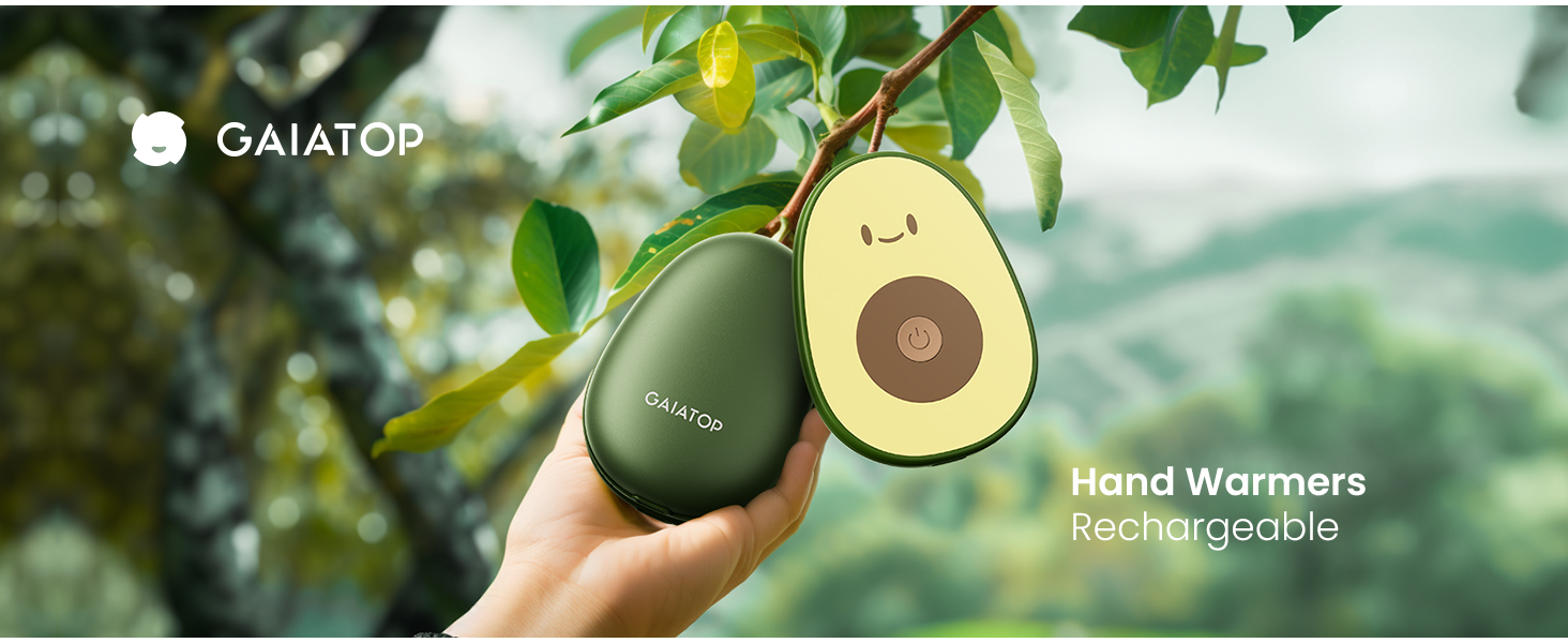 Електричні грілки для рук Gaiatop (2 шт), з магнітною фіксацією, 3 режими нагріву, швидкий нагрів, портативні, багаторазові, для активного відпочинку та подарунків