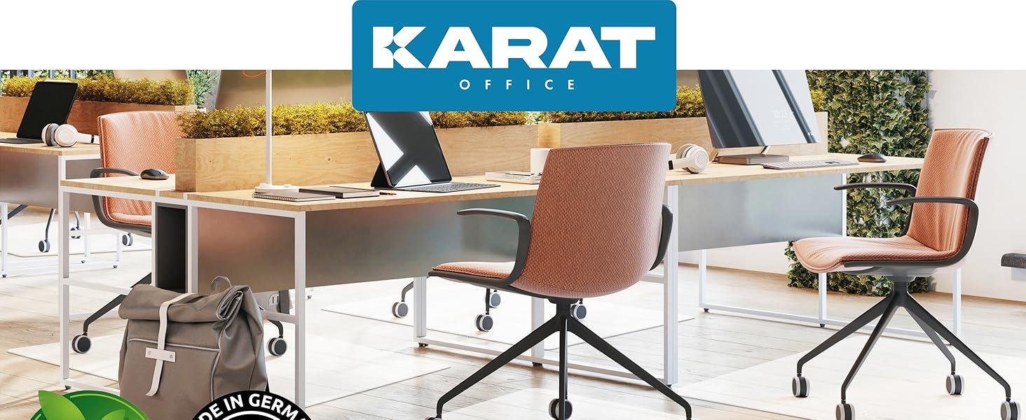 Захисна килимок KARAT для твердих підлог - 114 x 200 см, молочно-білий - захист для офісного крісла, килимок для паркету, ламінату, з поліпропілену (Revolution)