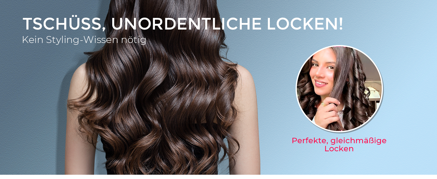 Автоматичний локон-стайлер TYMO CURLPRO: 25 мм, захист від перегріву, 3 температурні режими (160-210°C), для великих та маленьких локонів, металевий сірий