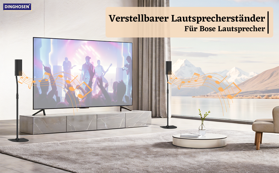 Стійка для акустичних систем Bose з кріпленням Slideconnect, сумісна з Bose Surround 700, OmniJewel, Lifestyle 650, CineMate GS II