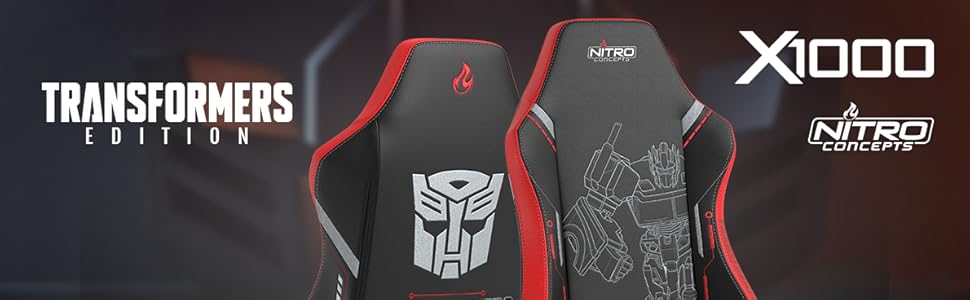 Ігрове крісло NITRO CONCEPTS X1000 - Decepticon Edition - ергономічне, фіолетовий/чорний, X-великий