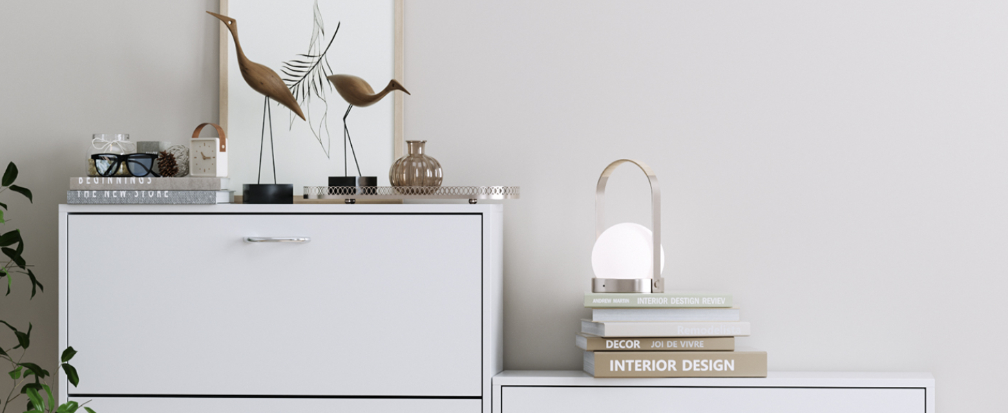 Вузька шафа для взуття FirFurd біла, з 3 відкидними ящиками, економна для 12-24 пар, висока комода для прихожей, коридору, входу. Дерев'яна шафа для взуття 110x80x23.5 см