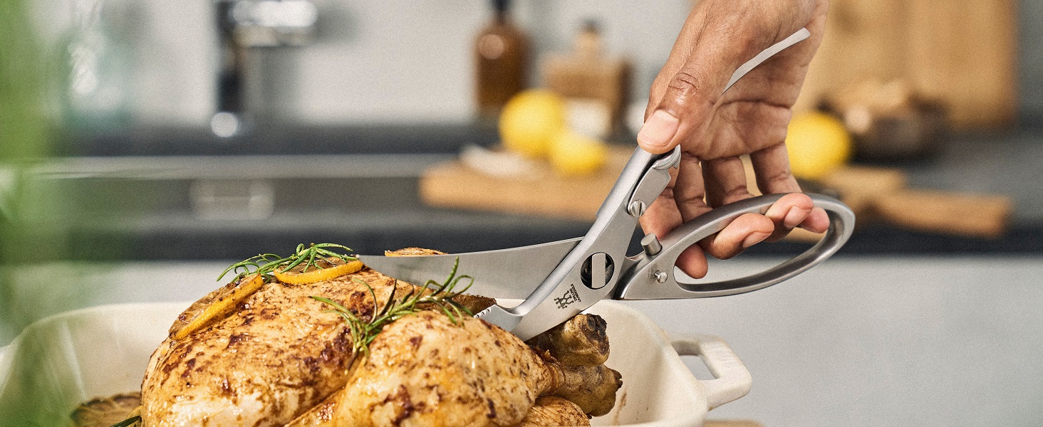 Ножиці кухонні ZWILLING Twin L багатоцільові, 23 см, нержавіюча сталь/пластик, чорні (Виготовлено в Німеччині)