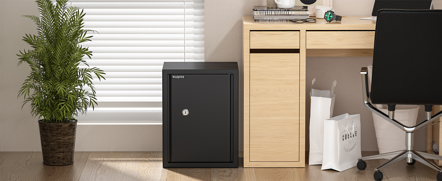 Safe Tresor WASJOYE: Сейф для дому та офісу з ключем, 49L, 45x35x31 см