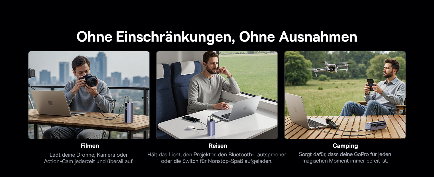 Powerbank Baseus EnerGeek для ноутбука: 20000mAh, 100W, 2x USB-C PD 3.0, Digital Display, сумісний з MacBook, Dell, HP, SteamDeck, iPhone, Samsung