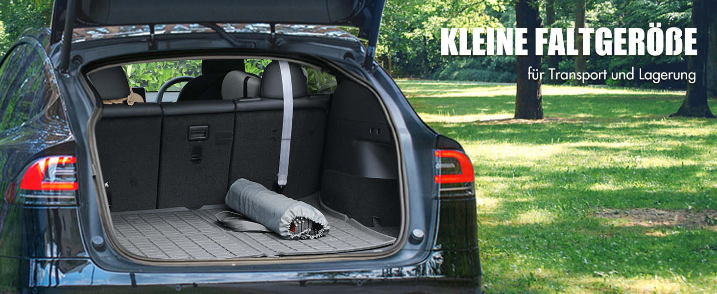 Складаний кемпінговий стіл PORTAL з алюмінієвою стільницею, навантаження до 80 кг, з сумкою-чохлом для пікніка, гриля, саду та балкона, коричневий