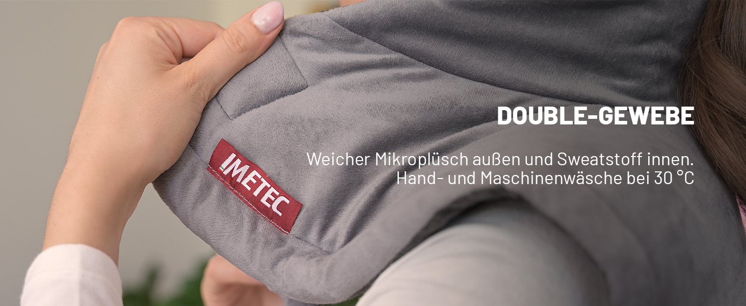 Грілка для шиї та плечей Imetec Intellisense - 47x52 см, 5 температур, електрозахист, антиалергенна тканина, машинне прання