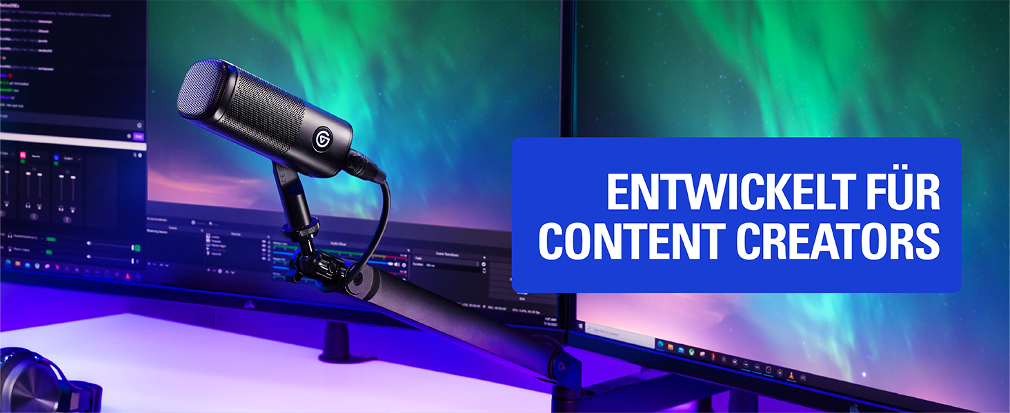 Elgato Wave DX — динамічний XLR-мікрофон для подкастів, стрімінгу та трансляцій, кардіоїдна діаграма, шумозаглушення, не потребує підсилювача, сумісний з Mac/PC