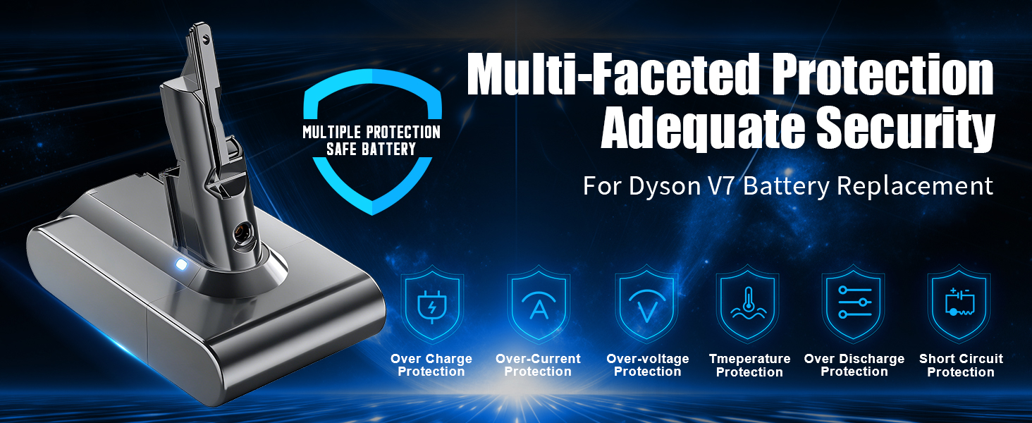 Акумулятор Li-ion 8000mAh/8.0Ah V10 для пилососа Dyson SV12 (Animal, Absolute, Motörhead, Fluffy) – Сірий