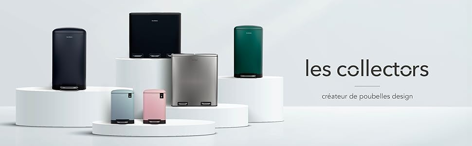 Сміттєвий бак Les Collectors з нержавіючої сталі, 69 л, 3 відсіки (47+11+11 л), автоматичне відкриття, інфрачервоний датчик, тиха закриття, дизайн з нержавіючої сталі