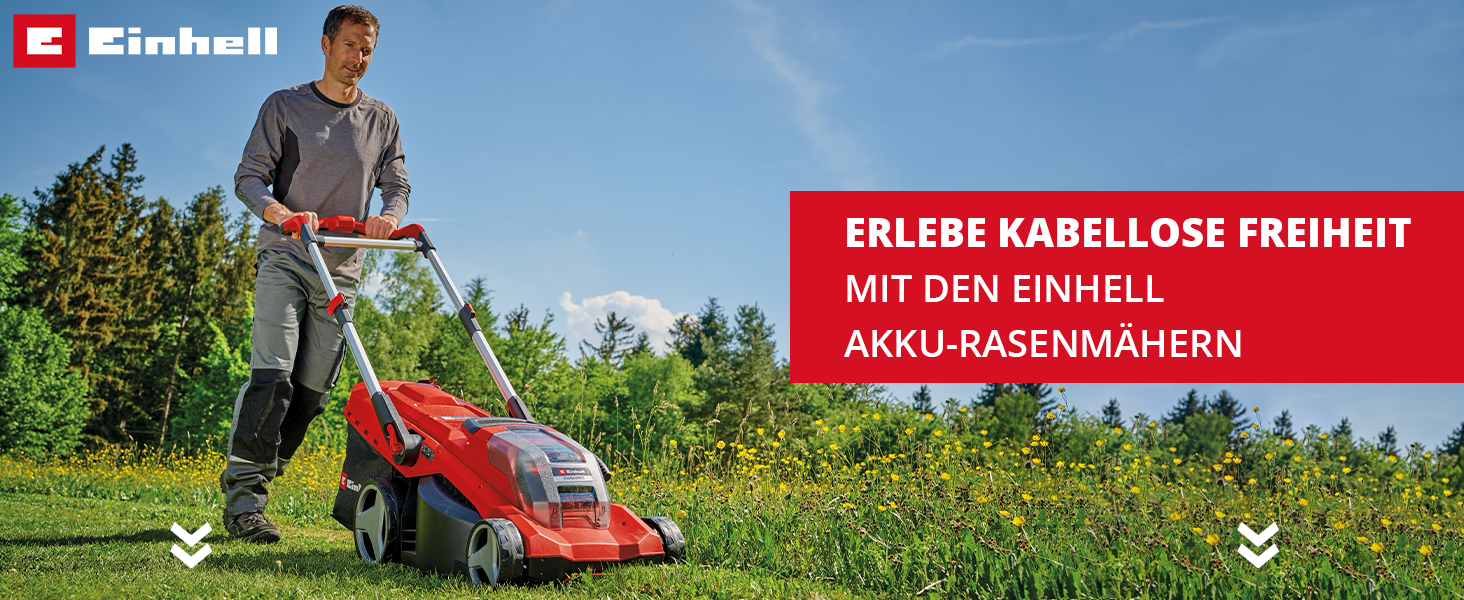 Електричний газонокосарка Einhell GC-EM 1032, 1000 Вт, ширина зрізу 32 см, для газонів до 300 м²