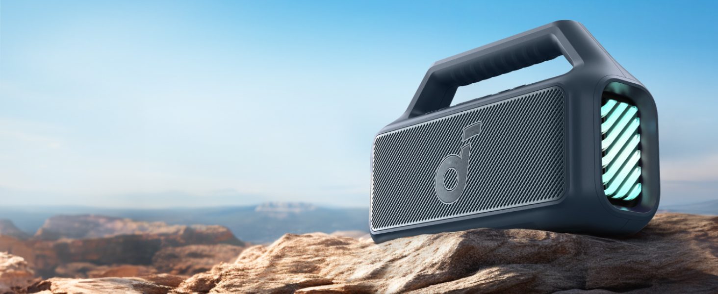 Портативна Bluetooth колонка Anker SoundCore 2 - потужний звук, глибокий бас, 24 години роботи, водонепроникність IPX7, для iPhone, Galaxy та інших пристроїв (Чорний)
