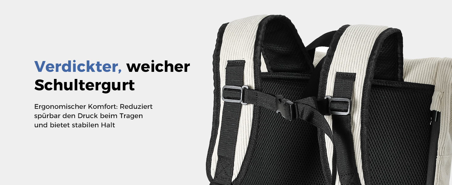 Водонепроникний рюкзак для ноутбука Rolltop 18-25Л, бежевий (30x13x48 см)