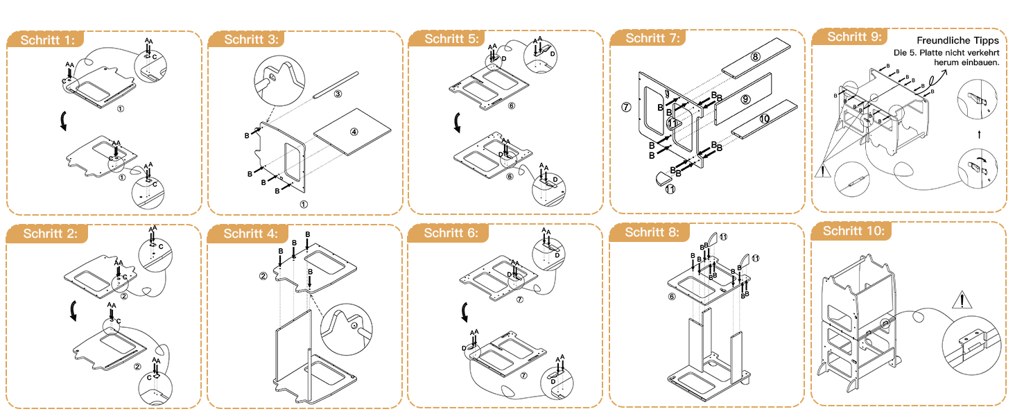 Стілець-лесенка для дітей Labebe Montessori, 3 в 1, з дошками для повідомлень, 92 x 38.5 x 42 см