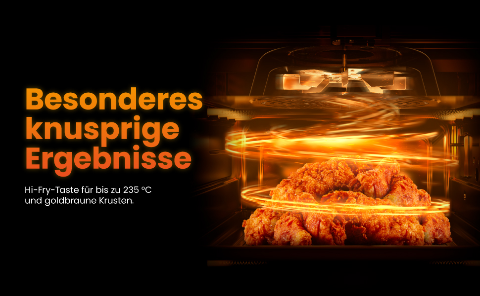 Фритюрниця без олії Chefman 5.7L з Hi-Fry технологією, сенсорне управління, антипригарне покриття, чорна