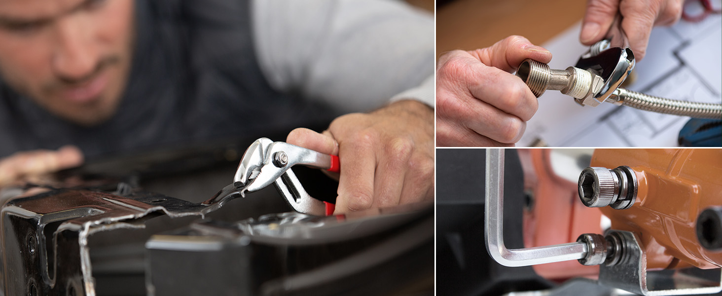 Набір інструментів 95 предметів у пластиковому кейсі Werkzeugkoffer: набір для дому, авто, гаража з тріскачкою, викрутками та ключами