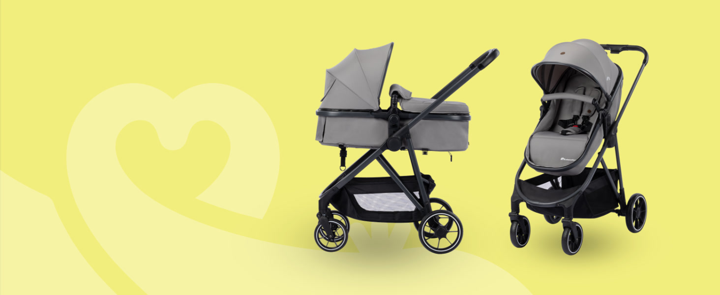 Дитяча коляска Bebeconfort Breeze Trio 3-в-1, 0-4 роки, до 22 кг, i-Size, компактна, сірий камінь