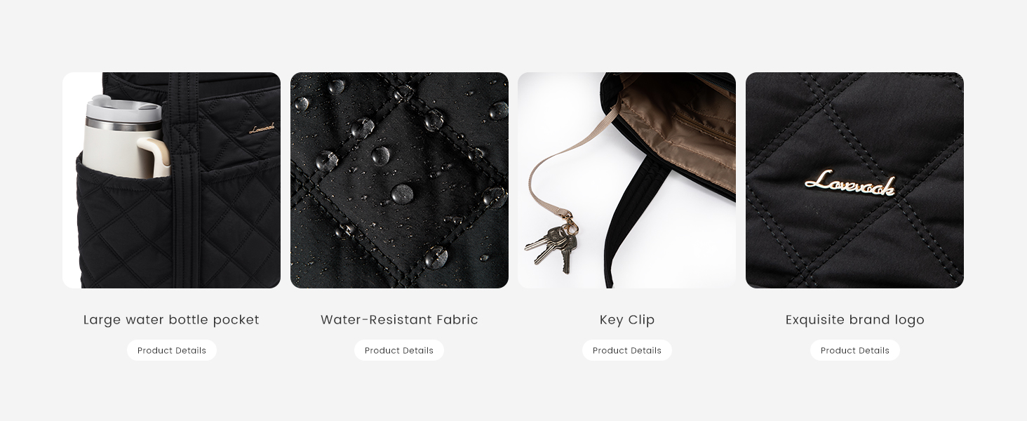 LOVEVOOK Сумка-шоппер для жінок, містка сумка-тоут, 15.6