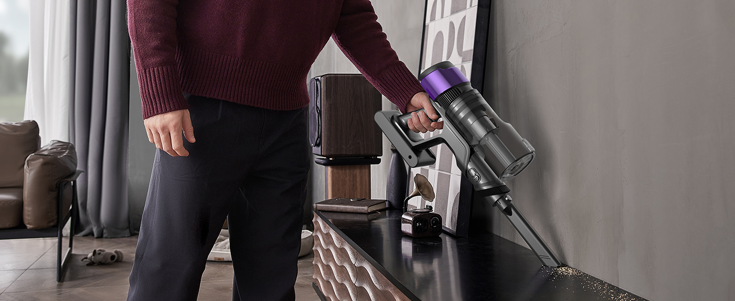 Бездротовий акумуляторний пилосос Ultenic U20: 55000Pa, 600W, 60хв, GreenEye, антинамотування, для твердих поверхонь та килимів