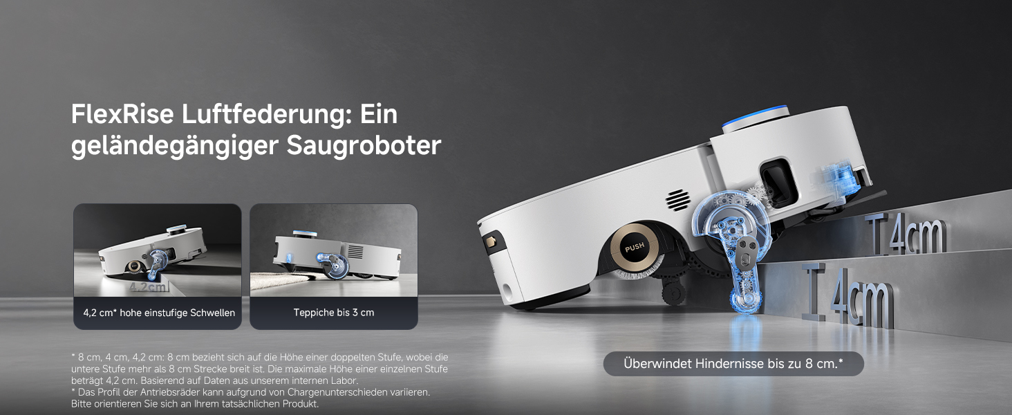 Робот-пилосос Dreame Aqua10 Ultra: миття та сухе прибирання, 30000Pa, 8 см, самоочищення, автоматичне спустошення, голосове керування