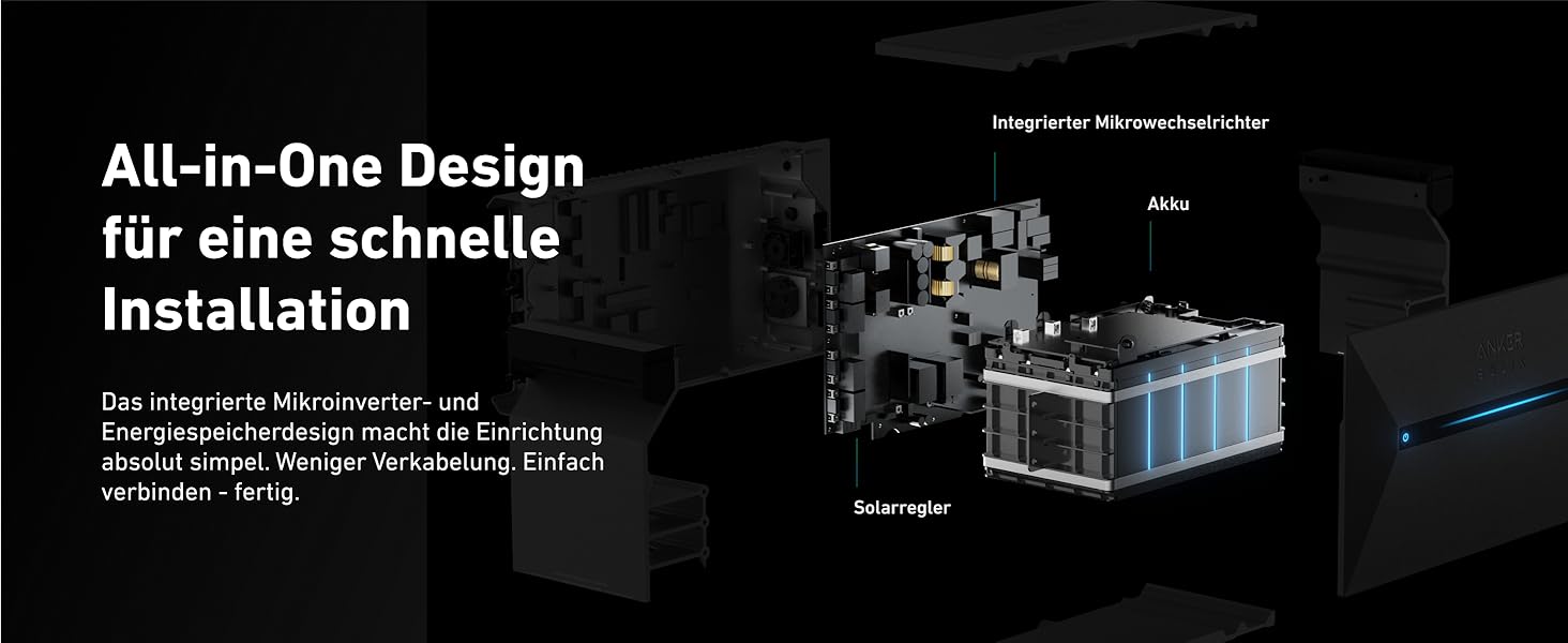 Anker SOLIX: Балконна електростанція з акумулятором (890W | 1600Wh), сонячна батарея 2 Plus 2 MPPT для до 2 сонячних панелей, 1600Wh акумулятор для балконної електростанції, 2x 445W сонячна панель Topcon, кріплення, 9,6kWh (E1600 Plus+910W+Halterung)