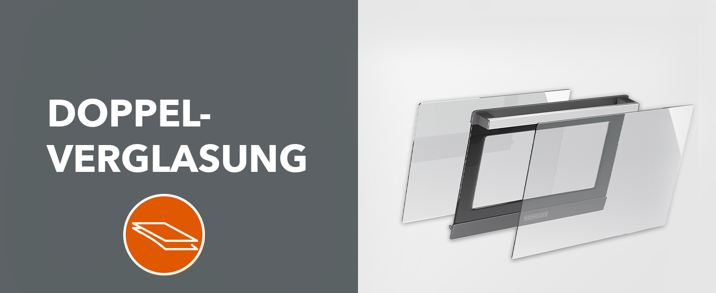 Багатофункціональна міні-піч Heinrich's з об'ємом 48л, конвекція, таймер 8год, підсвітка, 100-230°C, сенсорне керування, з аксесуарами, чорна, 2000W