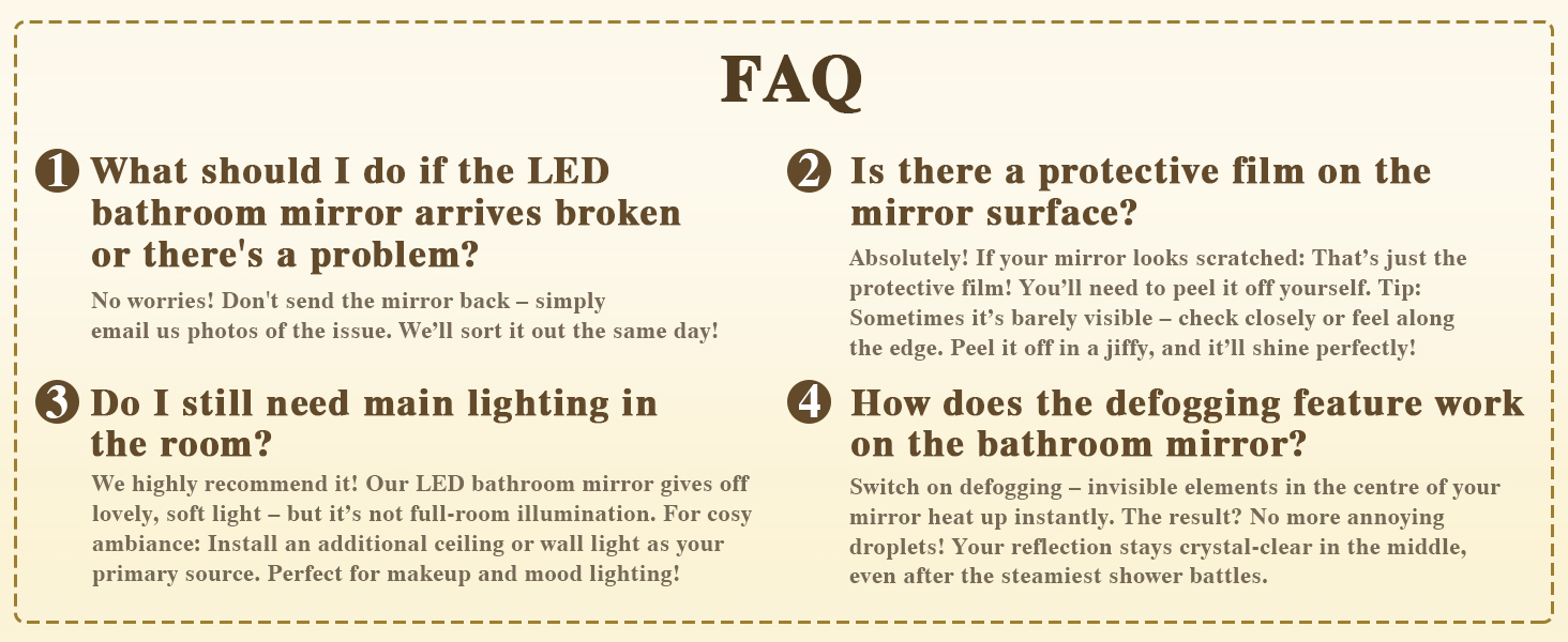 LED-дзеркало для ванної кімнати круглої форми 50 см з підсвічуванням, сенсорним вимикачем, регулюванням яскравості, 3 кольорами світла, функцією пам'яті, HD скло, захист від вибуху