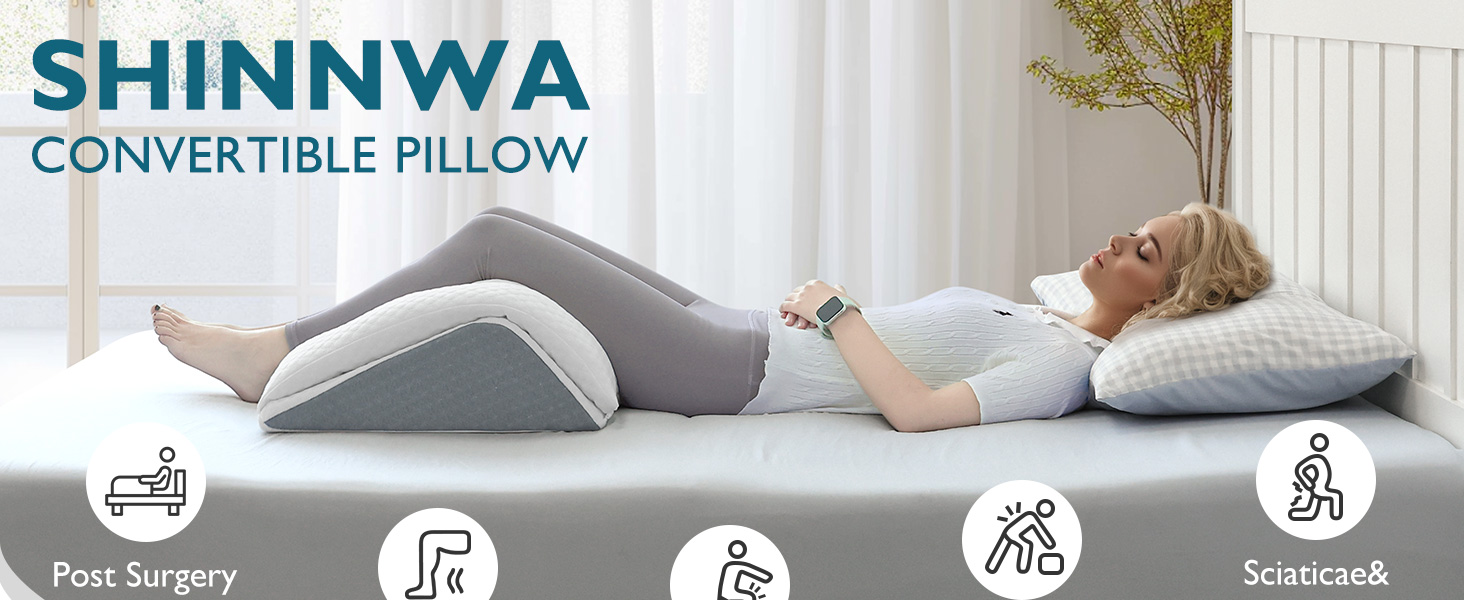 Подушка Shinnwa Memory Foam для ніг та колін з ефектом пам'яті: підтримка під час сну та відновлення після операцій
