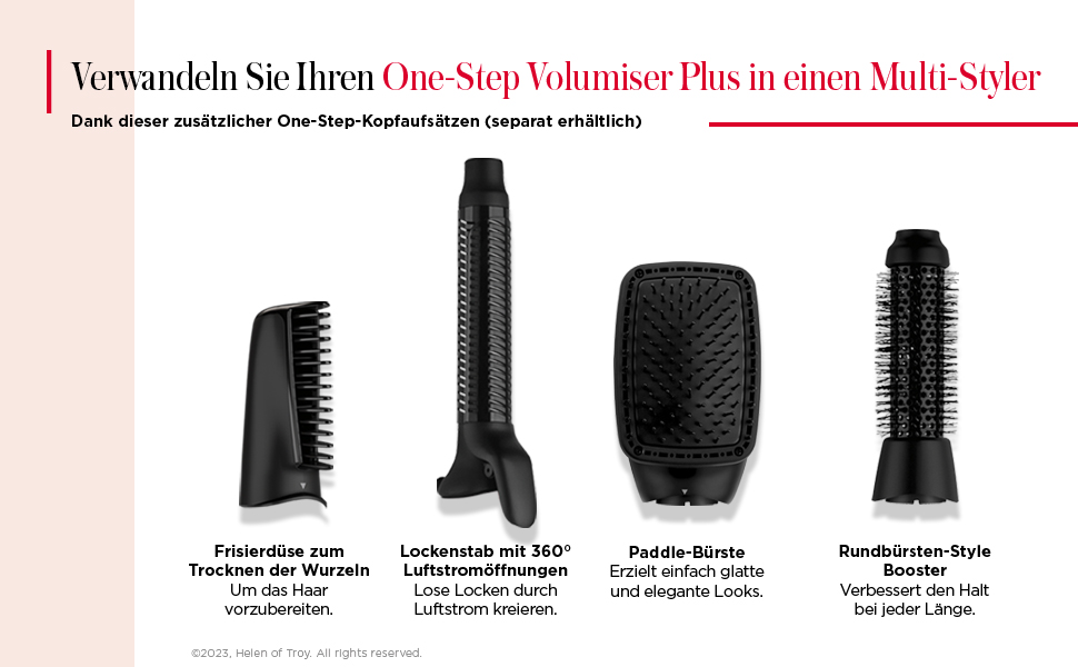 Revlon One-Step Volumiser Plus RVDR5298E - професійний фен-щітка з кераміко-титановою пластиною та турмаліновою іонізацією для об'єму та укладки