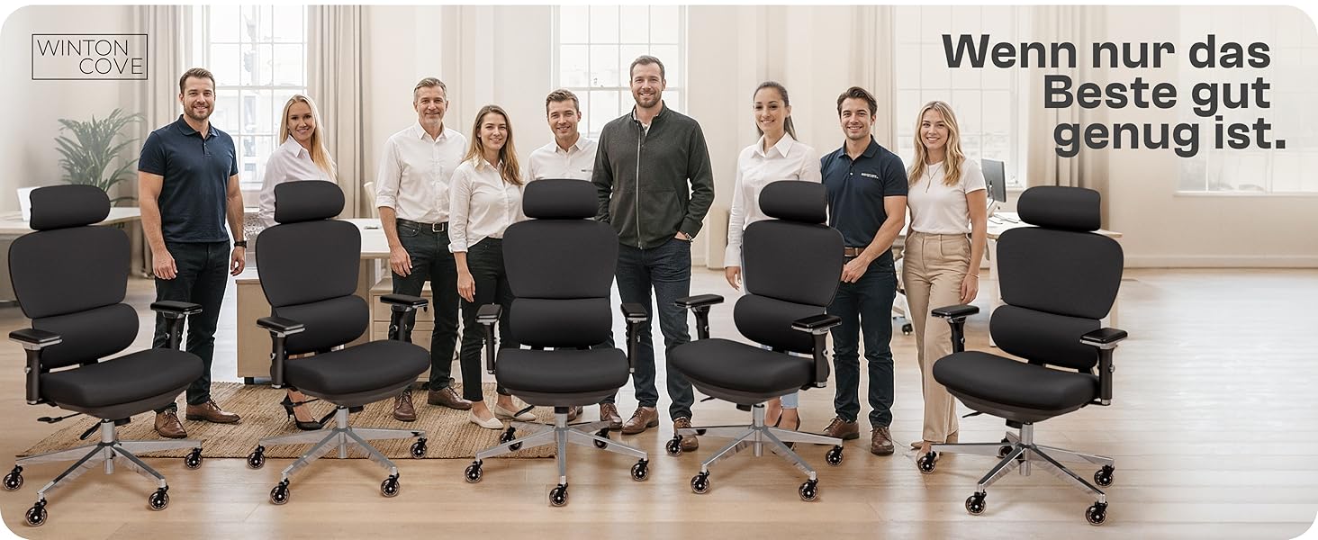 Ергономічне крісло Galahad Merlin (чорний) - офісне, для ігор, 150 кг | Крісло для роботи та дому