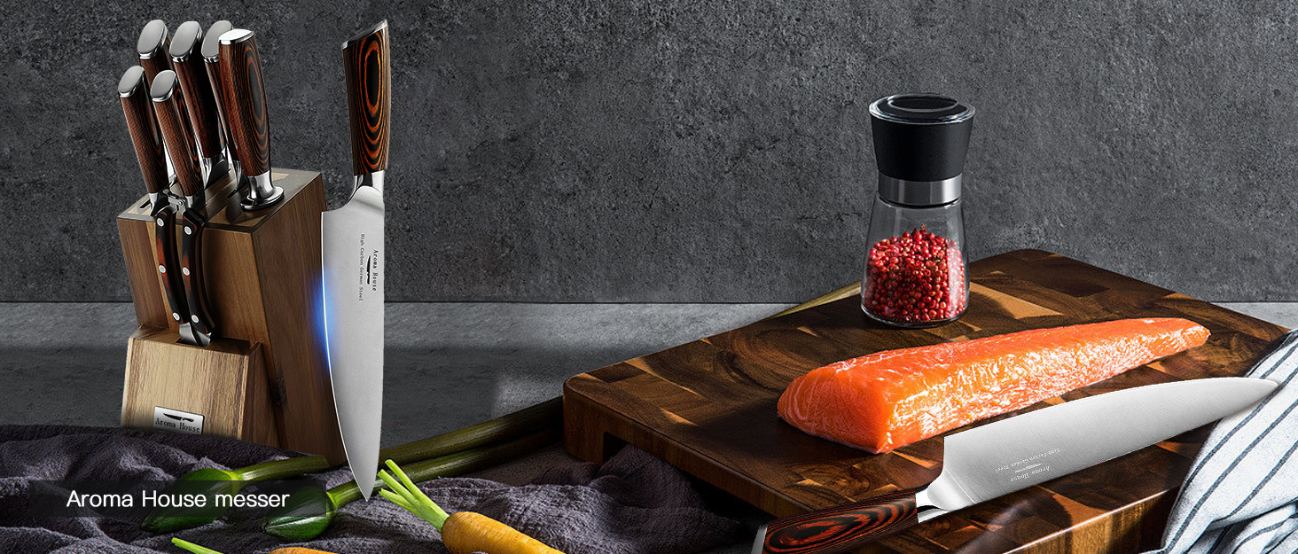 Японський ніж Nakiri 7 дюймів: професійний кухонний ніж для овочів з нержавіючої сталі з високим вмістом вуглецю