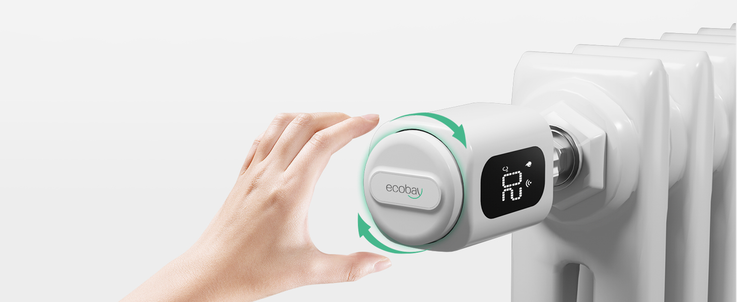 Smart термостат на радіатор 2 шт, Zigbee, бездротовий, з керуванням Tuya (Alexa, Google Assistant), енергозбереження