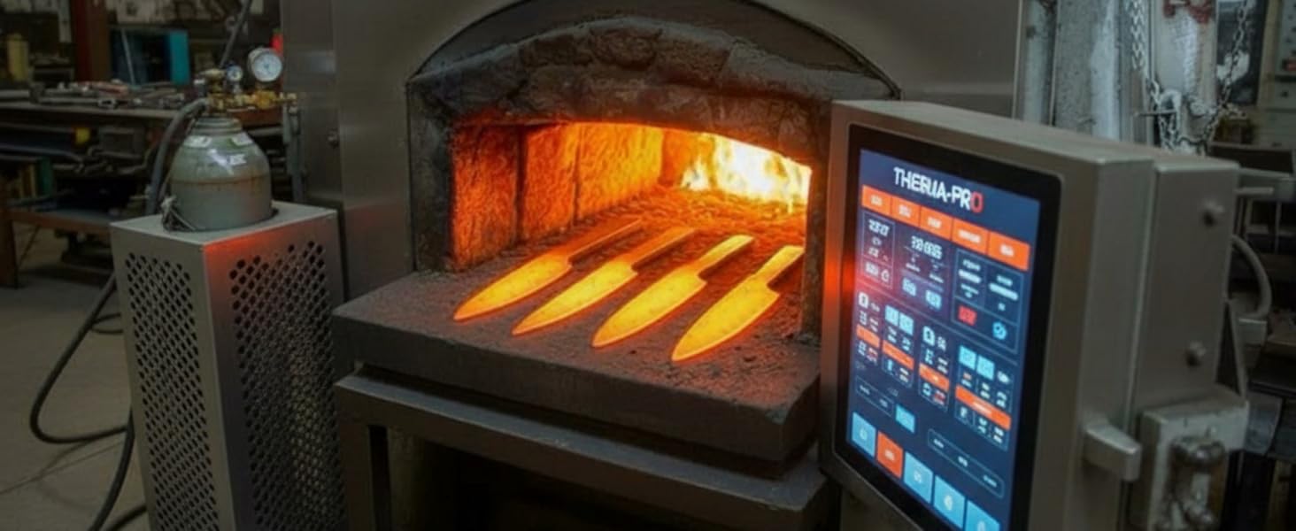 Кухонний ніж Wolfblood PRO Damast XL (33 см) з дамаської сталі 67 шарів, преміум-якість, для професійних кухарів, з дерев'яною ручкою, подарункова коробка, захист леза, сертифікований TÜV, 62 HRC