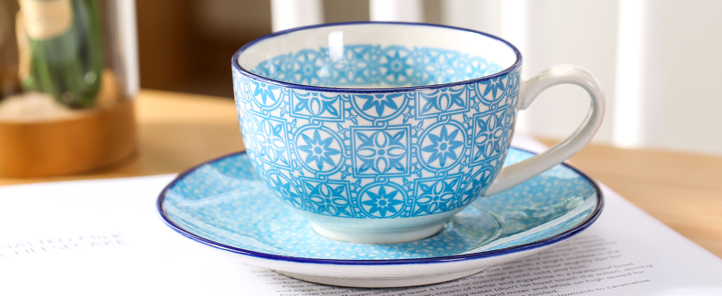 Набір кавовий порцеляновий Vancasso Macaron, 12 предметів, для 4-12 осіб: 12 чашок, 12 підставок, 12 десертних тарілок