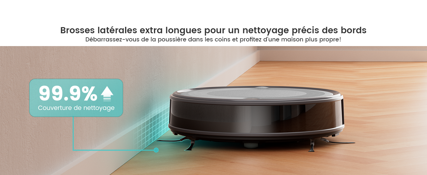 Робот-пилосос Lefant M310 сірий: 4500Pa, HEPA-фільтр, Wi-Fi, для тварин, килимів та твердих підлог