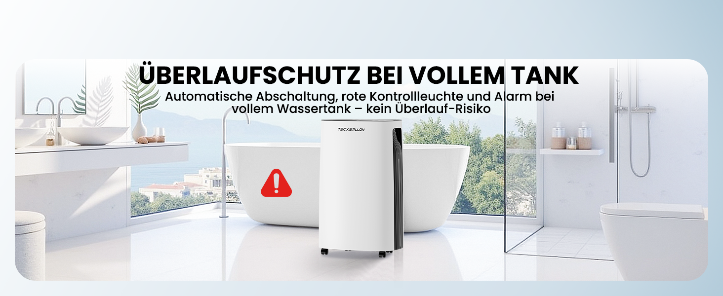 Електричний осушувач повітря 15L, 30㎡, з тачпанеллю, бак 2.5L, дренажний шланг, 46dB, таймер 24h, 3 роки гарантії (25L/день з керуванням через додаток)