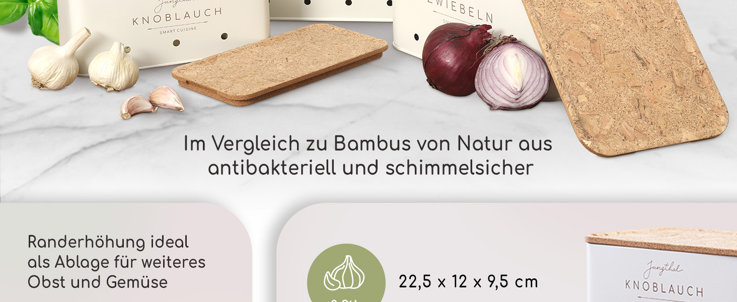 Набір з 3 коробок для зберігання картоплі, цибулі та часнику | Білий | Організатор для овочів