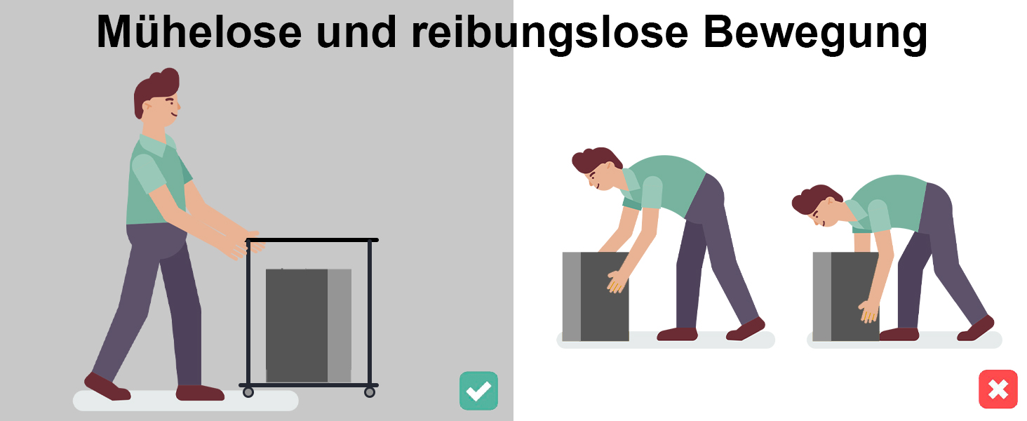 Підставка для комп'ютера Jane Eyre - регульована стійка для системного блоку, чорна