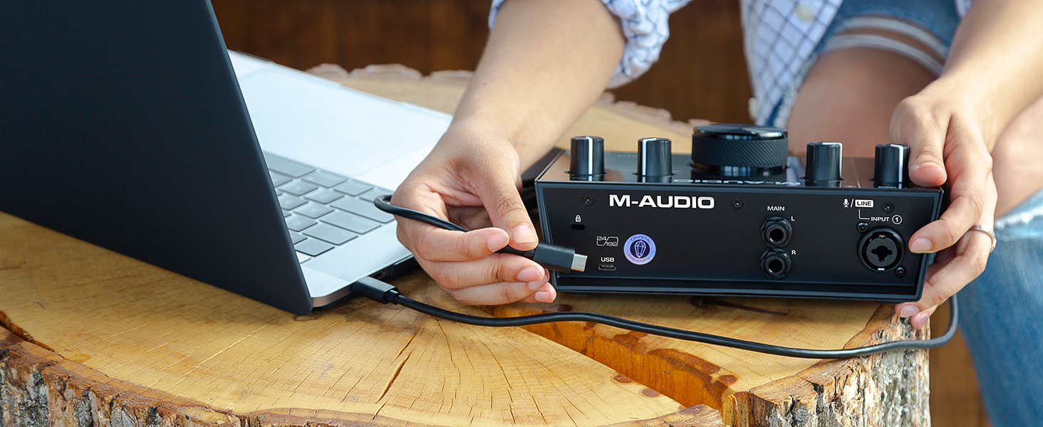 M-Audio Air 192|6: USB аудіоінтерфейс для професійного запису (2 XLR/Line входи, софт в комплекті)