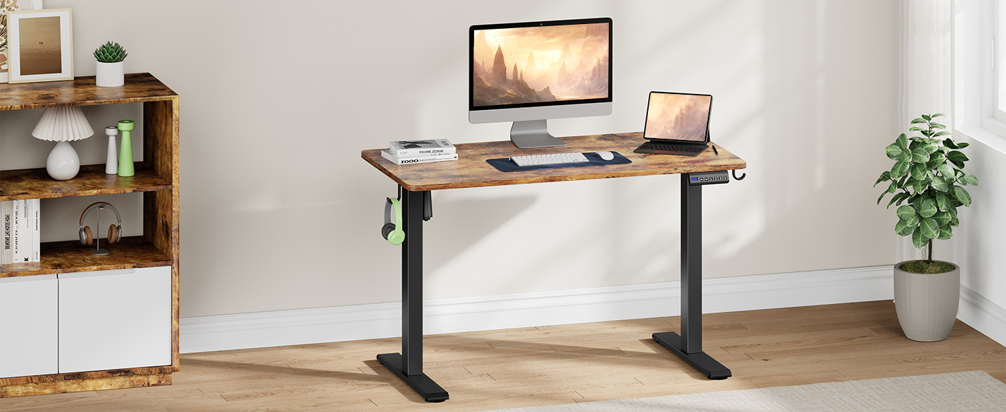 Електричні ніжки для столу з регулюванням висоти, з потужним мотором, на коліщатках, з 3 рівнями пам'яті та захистом від зіткнень, 72-116 см