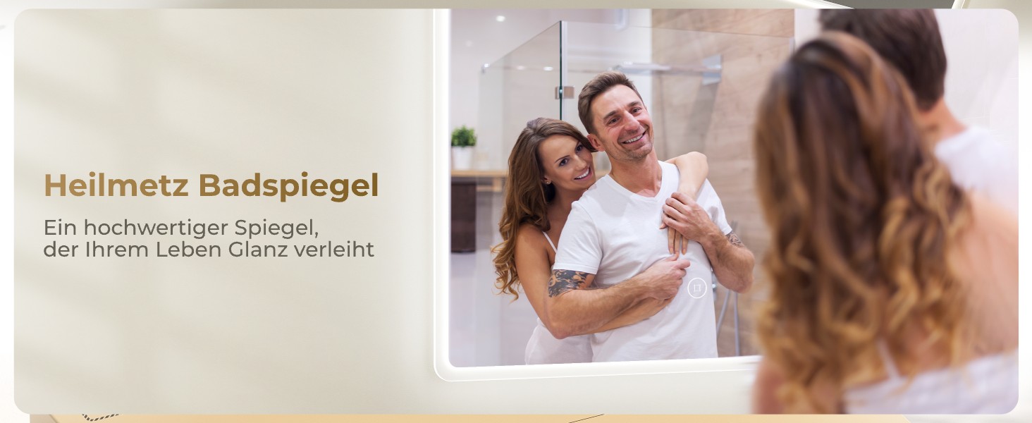 Дзеркало для ванної кімнати з підсвічуванням LED 80x60 см, регульоване, 3 колірні температури (3000K/4000K/6500K), антизапарник, вертикальна/горизонтальна установка, з 3x збільшенням