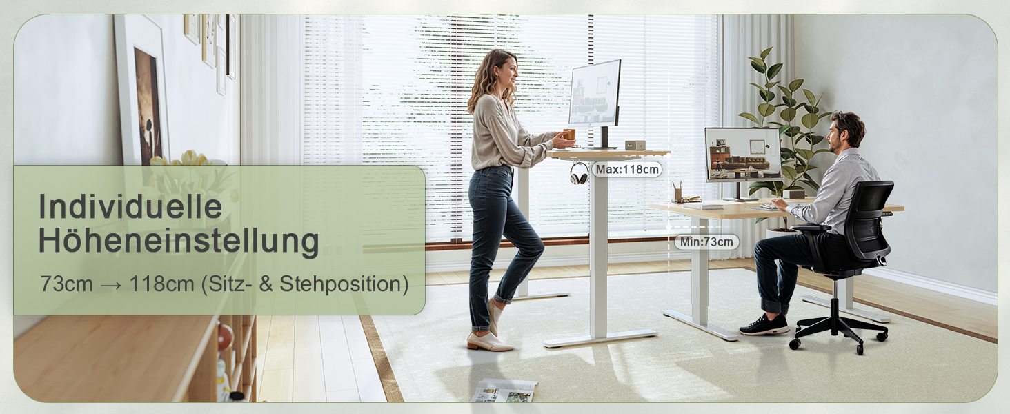 Електричний регульований стіл JUMMICO 80x60 см з USB-портом - ергономічний стіл для роботи та навчання