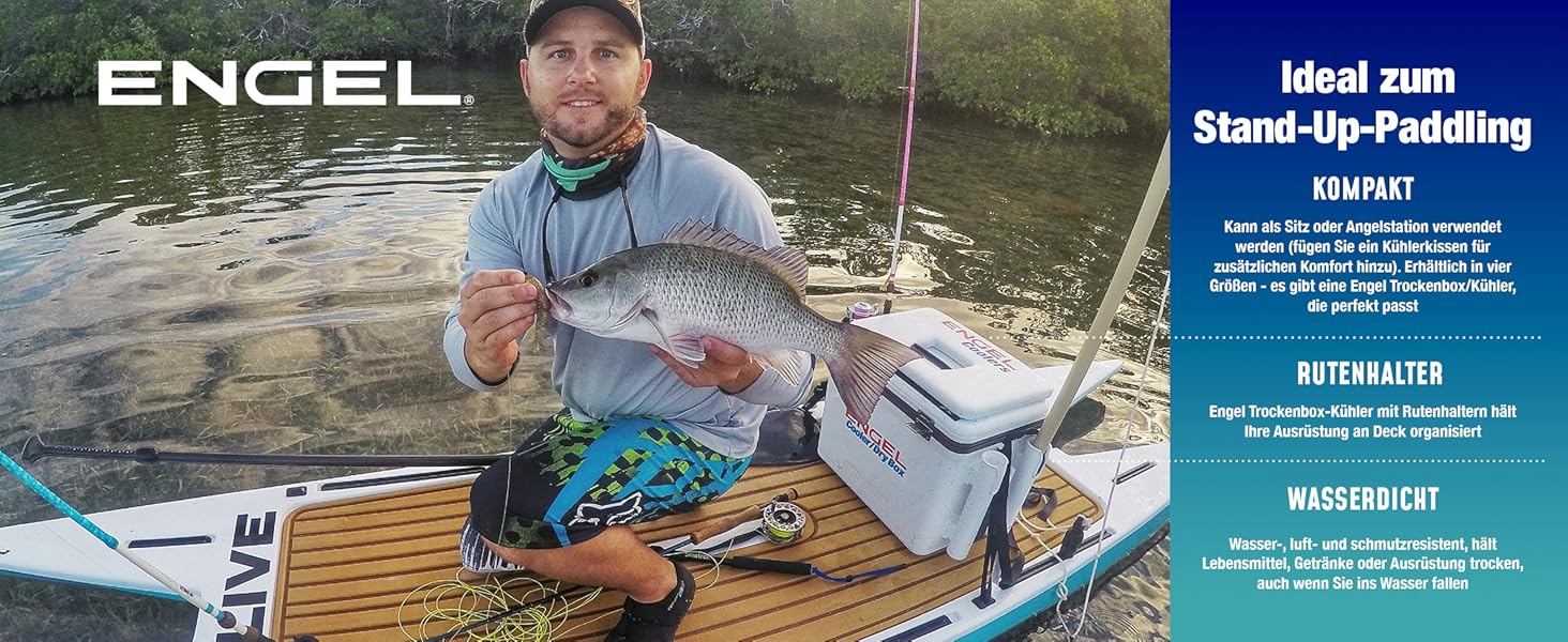 Термобокс ENGEL 30qt (28.4л) герметичний, портативний для кемпінгу, пікніка, туризму - охолоджувач без електрики, колір: блакитний