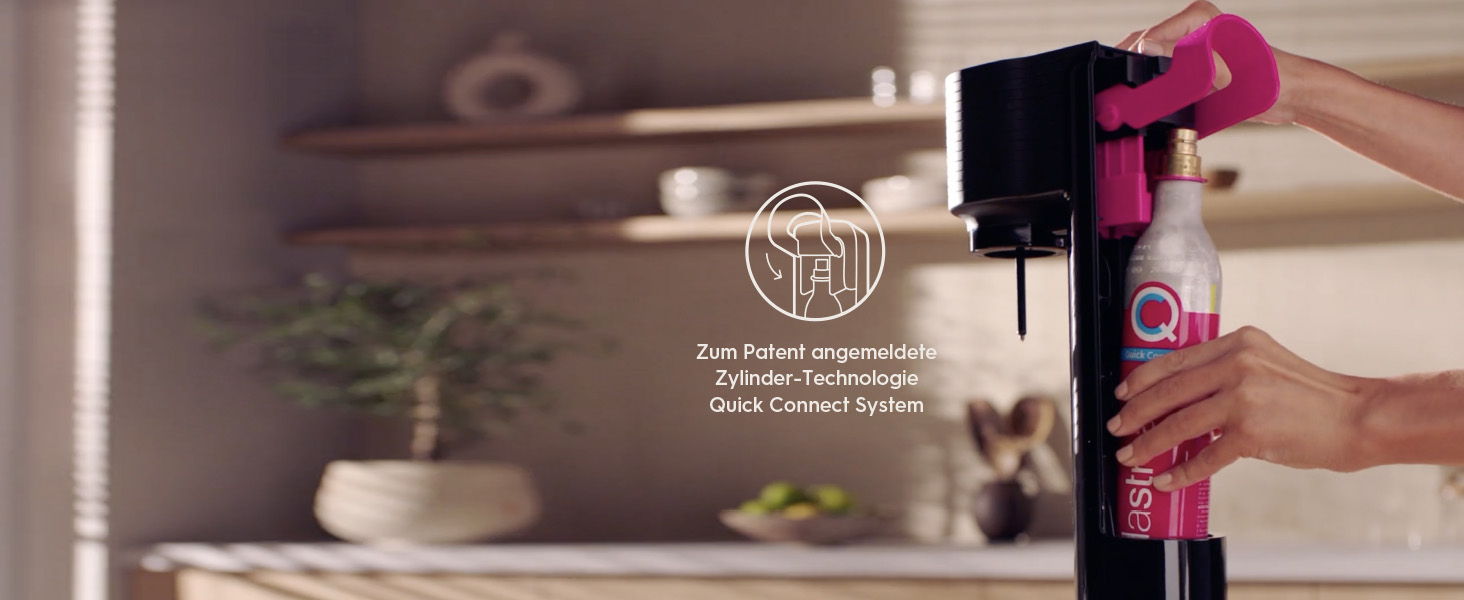 Сифон для газування води SodaStream GAIA, стандартний набір: пляшка 1 л та вуглекислотний циліндр CO2